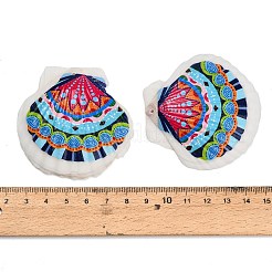 Bedruckte große Anhänger aus Naturmuscheln&nbsp;SH-CBA93AD-19