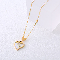 Collier pendentif cœur minimaliste Amie Lunbi pour femme&nbsp;YJ8059