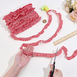 20 Yards Polyester-Spitzenbänder&nbsp;DIY-PH0031-86D