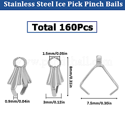 160 Stück Eispickel-Klemmbügel aus Edelstahl&nbsp;STAS-SC0005-71