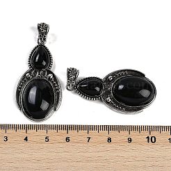 Colgantes de obsidiana naturales&nbsp;G-I370-08AS-10