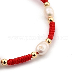 Ensembles de bracelets de perles tressées en fil de nylon réglable&nbsp;BJEW-JB05384