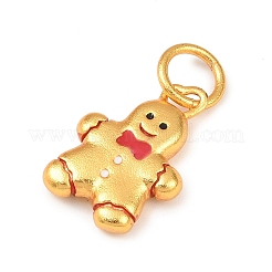 Pendentifs de Noël en laiton et émail&nbsp;KK-F922-02G