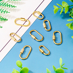 8 Stück 4 Stile 304 Edelstahl Schraube Karabiner Schloss Charms&nbsp;STAS-TA0002-90