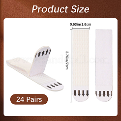 2 Satz abnehmbarer Klettverschluss aus Kunststoff und spurlosem Kleber&nbsp;DIY-CN0003-17A