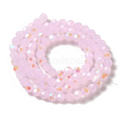 Fili di perline giada di vetro imitato&nbsp;X-EGLA-A035-J4mm-L02