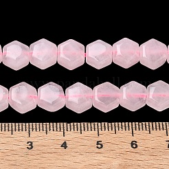 Natürlichen Rosenquarz Perlen Stränge&nbsp;G-G463-A01-8x9mm