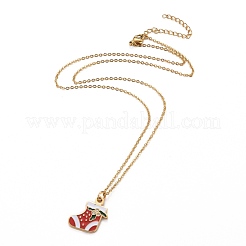 Colliers pendentifs en acier inoxydable 304 avec placage ionique (IP)&nbsp;NJEW-Z008-02G