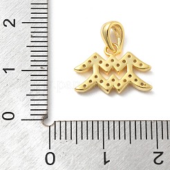 925 pendentifs en argent sterling avec micro pavé de zircone cubique transparent&nbsp;LS-STER-Z012-06G-06