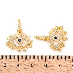 Pendentifs avec zircon cubiques à micro-pavés en laiton&nbsp;KK-U017-08D-G
