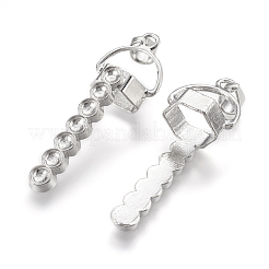Aleación colgante bail rhinestone ajustes&nbsp;PALLOY-K099-05P