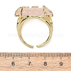 Anneaux de manchette en quartz rose naturel&nbsp;GG-CBA5FCC-04G-10