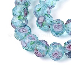 Brins de perles de lampwork lumineux faits à la main&nbsp;LAMP-N037-01E