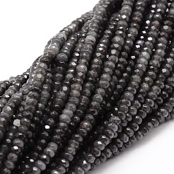 Gefärbte natürliche Malaysia Jade Rondelle Perlen&nbsp;G-E316-2x4mm-09