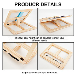 Support d'affichage de livre en bois pliable&nbsp;ODIS-WH0027-056