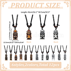 12 pendentif Zaki bélier en résine&nbsp;NJEW-ME0001-24