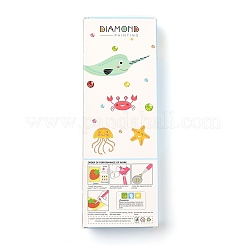 Kits d'autocollants de peinture au diamant bricolage thème de noël pour enfants&nbsp;DIY-H123-01