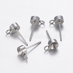 Accessori per orecchini in acciaio inossidabile 304 anti-ossidazione&nbsp;STAS-P198-19A