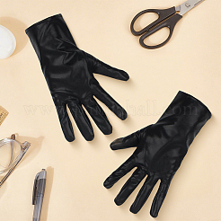 Guantes de piel sintética brillante para mujer&nbsp;AJEW-CL0003-04B