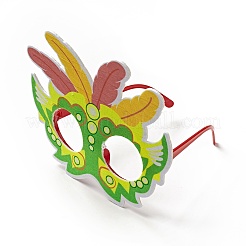 Feltro brasile carnevale occhiali cornice decorazione&nbsp;LS-AJEW-G044-01E