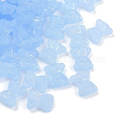 Perles en acrylique transparent mat&nbsp;OACR-P029-20B-04