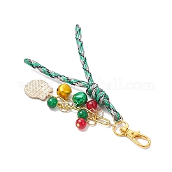 Adornos colgantes de aleación de esmalte y vidrio con temática navideña&nbsp;HJEW-JM03732