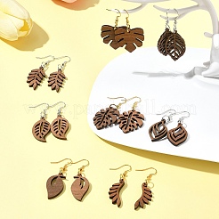 DIY-Set zur Herstellung von baumelnden Ohrringen mit Blättern&nbsp;DIY-FS0008-63A