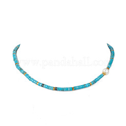 3 collar de cuentas de concha redonda de 3 estilos&nbsp;NJEW-JN05300