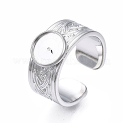 Bague ouverte en acier inoxydable 304 anti-ternissement&nbsp;X-STAS-T060-05P
