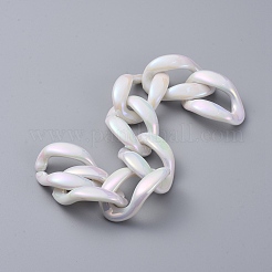 Handgefertigte Perlenketten aus Acrylimitat&nbsp;AJEW-JB00521