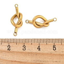 Ciondoli con connettori a maglie con nodo in acciaio inossidabile 304&nbsp;STAS-K290-02G