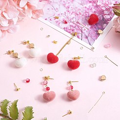Kit per la creazione di orecchini a goccia con cuore fai da te&nbsp;DIY-SZ0009-25