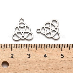 Anlaufgeschützte Charms aus chirurgischem Edelstahl 316&nbsp;STAS-H190-03P-04
