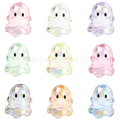 10 capuchon de perles en acrylique transparent.&nbsp;TACR-YW0003-23A