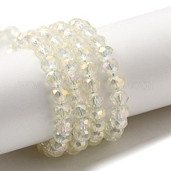 FilI di perline in vetro placcato&nbsp;EGLA-D020-6x4mm-70