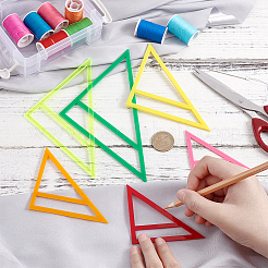 Acryl-Quiltvorlage für Haustierbandana&nbsp;DIY-WH0033-63E