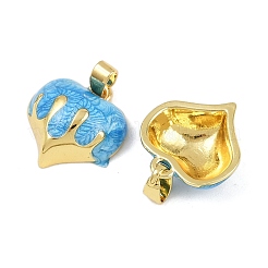 Charms del esmalte de bronce&nbsp;KK-F908-03G-01