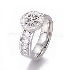 Fingerringe aus Edelstahl 304&nbsp;RJEW-F098-03P