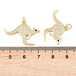 Ottone micro spianare pendenti zirconi&nbsp;KK-C162-086B-G