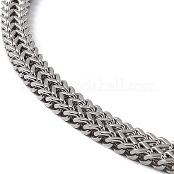Collana a catena a serpente in acciaio inossidabile 304 anti-ossidazione con fermagli a moschettone per uomo e donna&nbsp;STAS-K249-04C-P