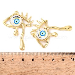 Porte micro ouvrent pendentifs zircone cubique en laiton de placage&nbsp;KK-H486-23G-05