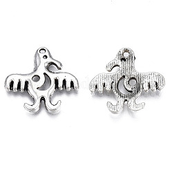 Tibetischer stil Aluminium Anhänger & Charms&nbsp;TIBEP-N008-112