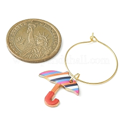 Emaille-Weinglas-Charm-Set aus Regenschirmlegierung&nbsp;AJEW-JO00185