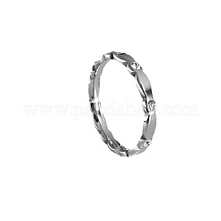 Fingerringe aus Edelstahl 304 und Kristallstrass&nbsp;WGEB17D-01