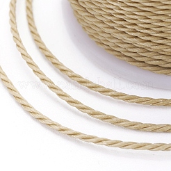 Cordon rond en polyester ciré&nbsp;YC-G006-01-1.0mm-20