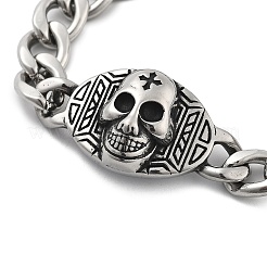 Catene a maglie in acciaio inox 304 bracciali&nbsp;BJEW-C082-01C-AS