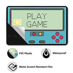 Pegatinas de tarjetas impermeables de plástico pvc rectangulares&nbsp;DIY-WH0432-086