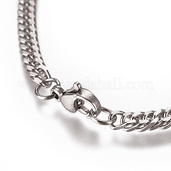 Anlaufgeschützte kubanische Gliederkettenarmbänder für Herren&nbsp;BJEW-E369-15B
