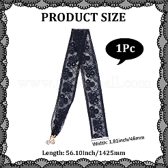 1 Stück Baumwoll-Polyester-Spitzen-Stirnbänder für Damen&nbsp;AJEW-CY0001-73C