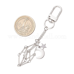 Decorazione pendente porta pietra vuota in ottone macramè&nbsp;HJEW-JM03303-02